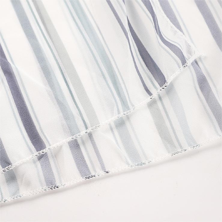 Popular Beach Cover Up Loose Striped Cardigan Bikini Strap Sun Protective Blouse Coverups Bella Mia